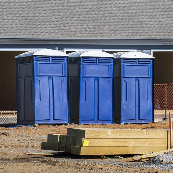 what is the maximum capacity for a single porta potty in North Bend Ohio